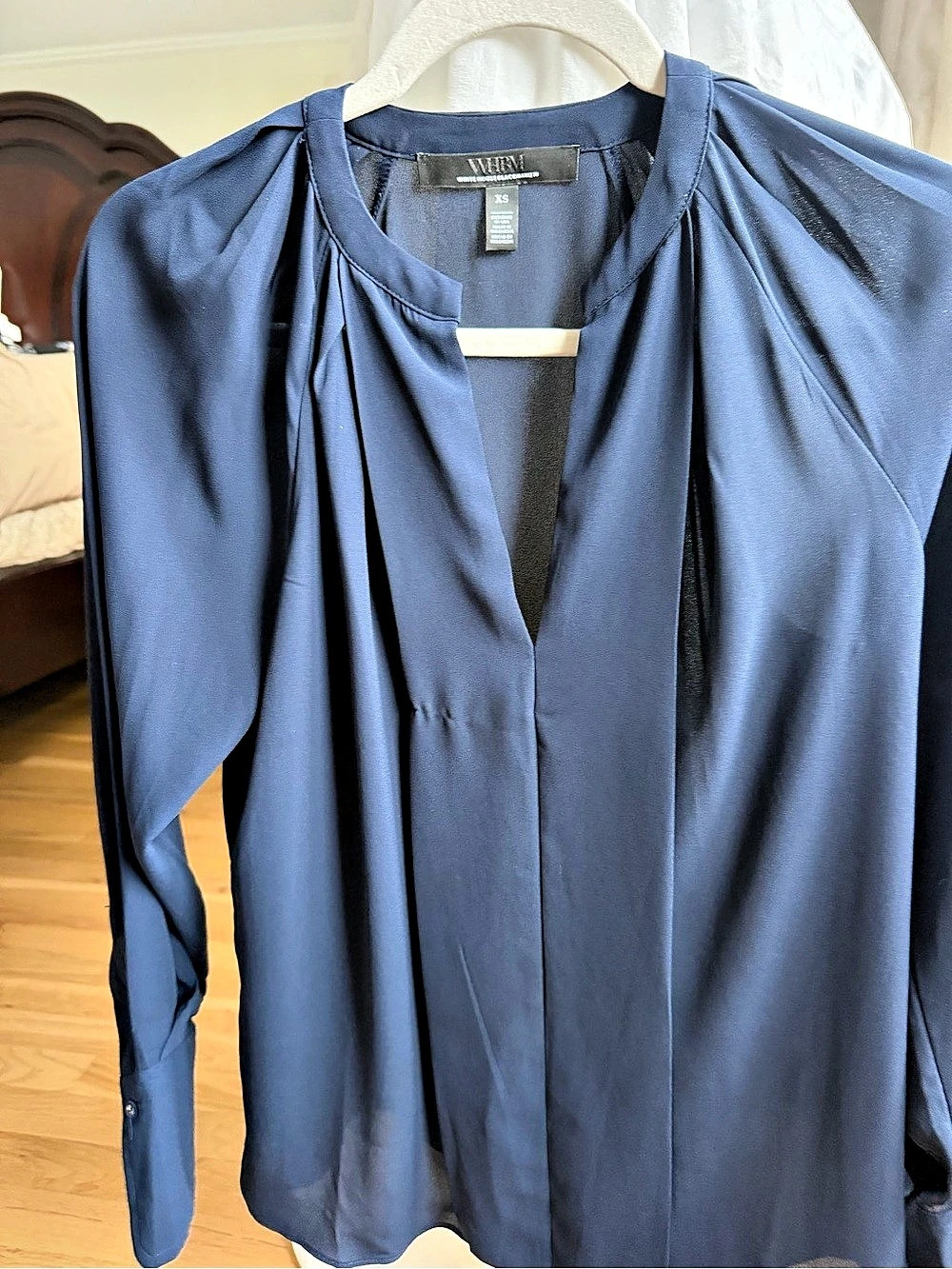 MELROSE Long Sleeve Blouse in Blue Size XS Like New